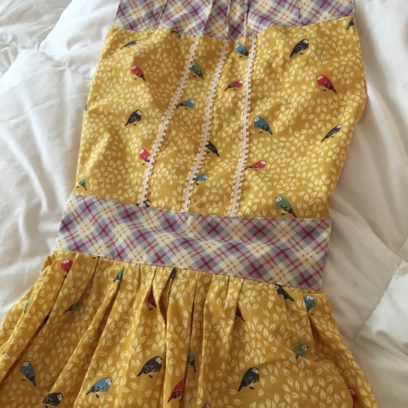 Hand-stitched Dress Apron Antropologie like - Picture 8 of 8